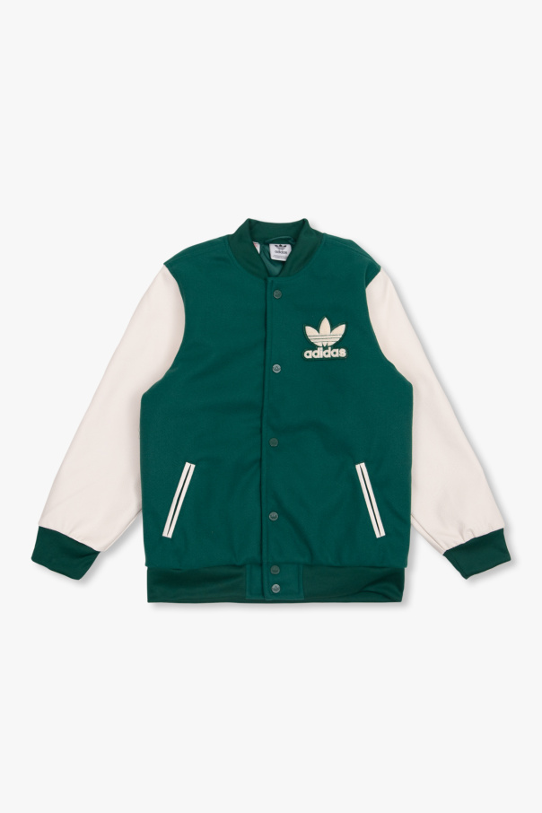 Adidas green bomber jacket mens hotsell